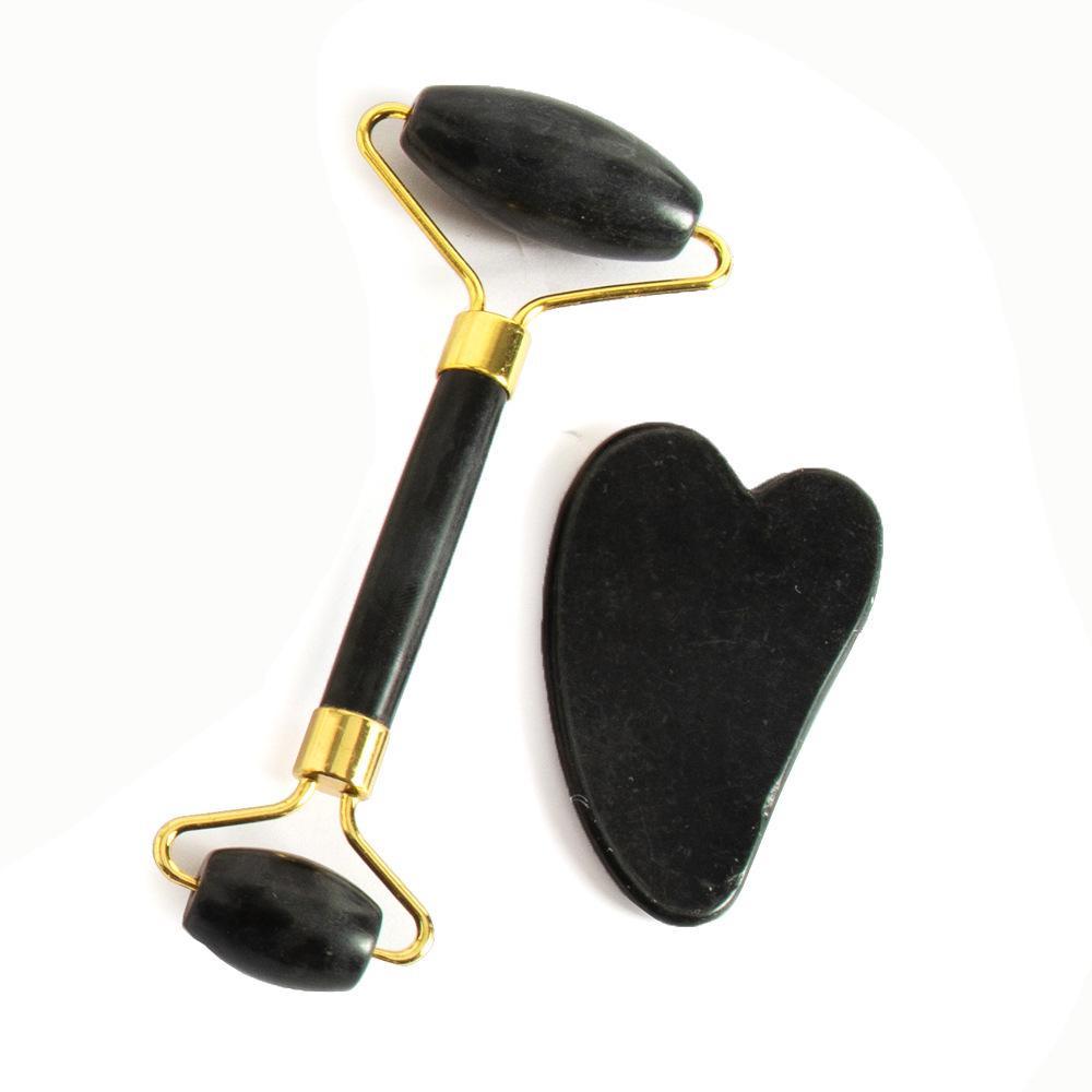 Jade Roller & Gua Sha Facial Massage Three-Piece Set