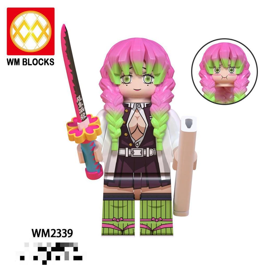 Foreign Trade Goods Wm6137 Assembled Toys, Animation Series Yujue Tianyuan Ganlu Temple Honey Glass Figurine Building Block