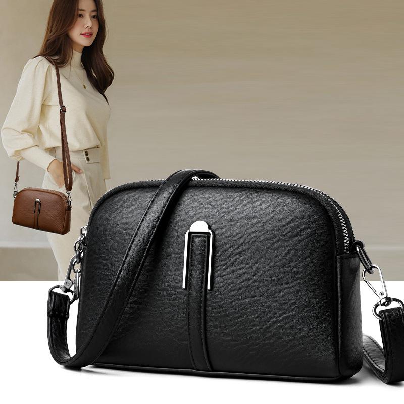 Single shoulder small square bag women's lightweight fashion versatile messenger bag leisure travel simple mother bag