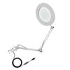 10X Vergrootglas met LED-licht Flexibele Arm Helderheid   3 Kleuren Werkbanklamp met Clip