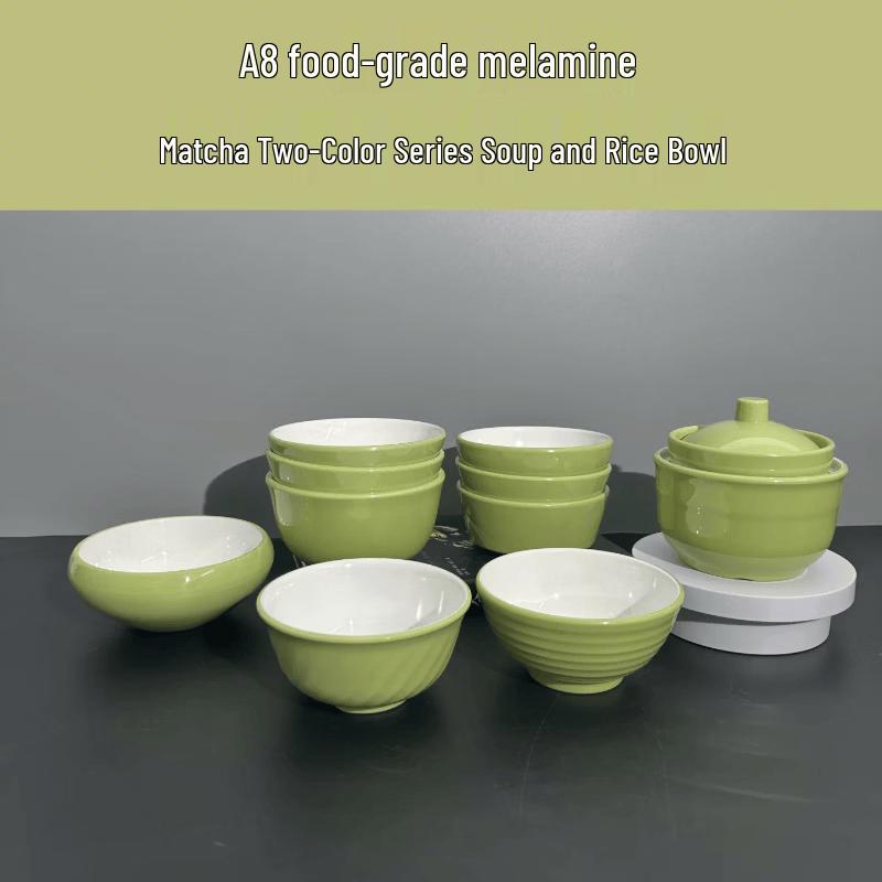 Melamine Dual-Color Serving Bowl
