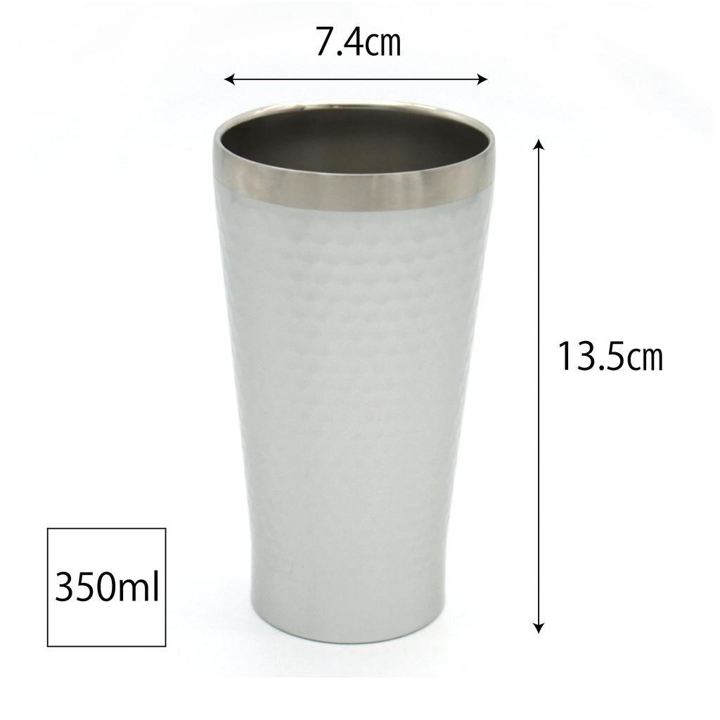 Pair of Beer Beer Birthday Gift Stainless Vacuum Double Gift [Dolce duo] Tumblers, Cups, Glasses, [Gift Wrapped] Steel, Insulated, Wall, 350ml,