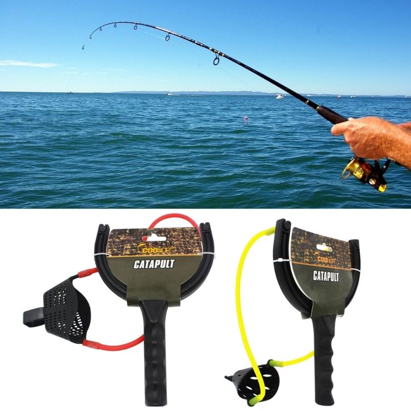 Fishing Baits Pulling Catapults Feeder Lures Holder Catapults Float Container Attract Carp Nestings Baits Fishing Feeder