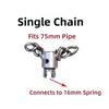 Push-Type Flex-Shaft Sewer Descaling Chain Adjustable Multi-Purpose Pipe Dredging Tool 16mm Spring Dredging Sewer Tool