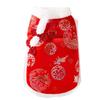 Red Chinese New Inspired Knitted Velvet Dog Pajamas Small Breeds Like Bichon Frise Teddy