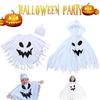 Ghost Kids Halloween Cloak Cape Cosplay Costumes Toddlers Outfit Party Play Role