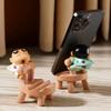 Crayon Shin Chan 9cm Anime Figure Kawaii Phone Holder Accessories Cartoon Action Figure Model Decorative Desktop Toy Gift
