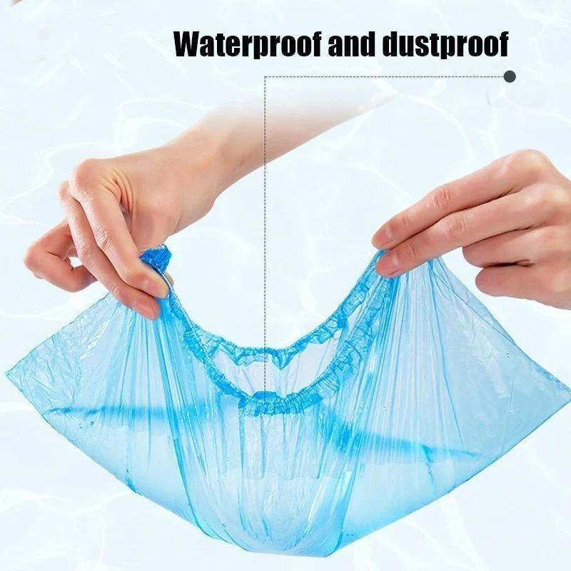 Disposable shoe covers, waterproof shoe covers, rainy day thick long tube farming boots, outdoor drifting plastic boots wholesal