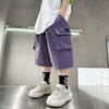Sommer Kinder dünne abgeschnitten Arbeitshose lose Sporthose Jungen Shorts Trend