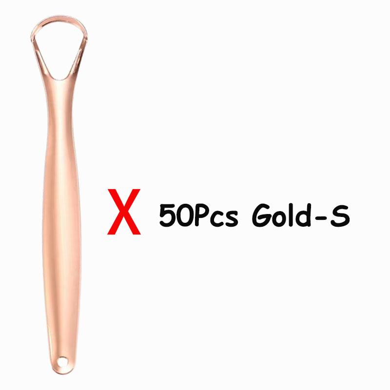 1/2/4/10/20/50Pcs Stainless Steel Tongue Scraper for Bad Breath Tongue Coating Cleaner Oral Care Tools Large Small