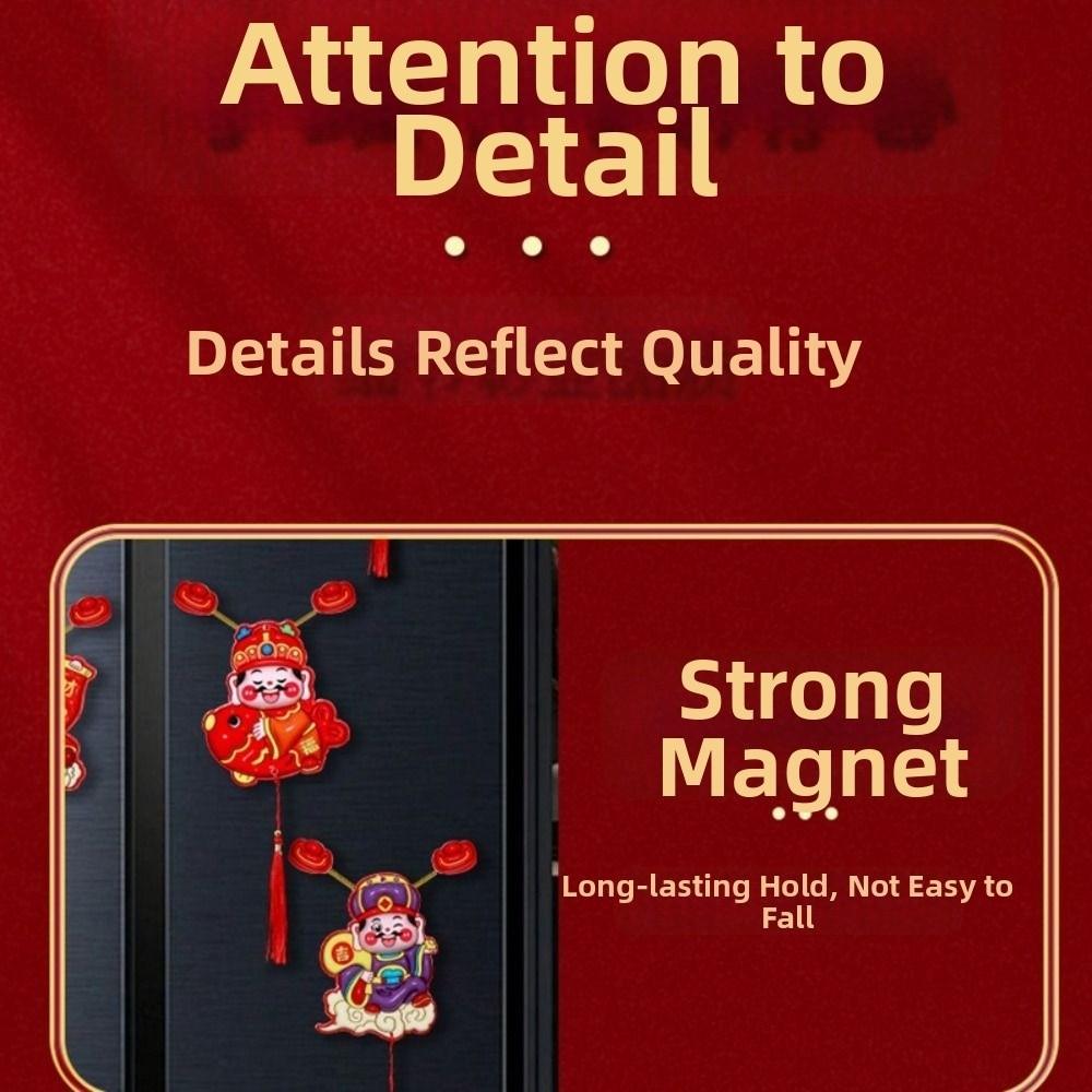 4 Stück Kreativer Schüttelkopf Gott Anhänger Cartoon Kühlschrank Dekorativer Magnet Küche