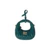 Wander Series Matelassé Metal Letter Logo Zipper Closure Detachable Adjustable Shoulder Strap Leather Hobo Bag Mini 5NR019-2FPP-F0K41