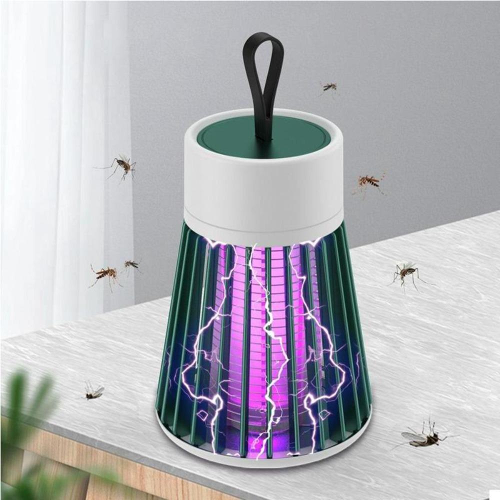 Lampa na komary, pułapka na owady LED UV z siatką elektryczną – Znicz na owady do wnętrz, do domu, sypialni, kuchni, cicha praca, bez chemikaliów