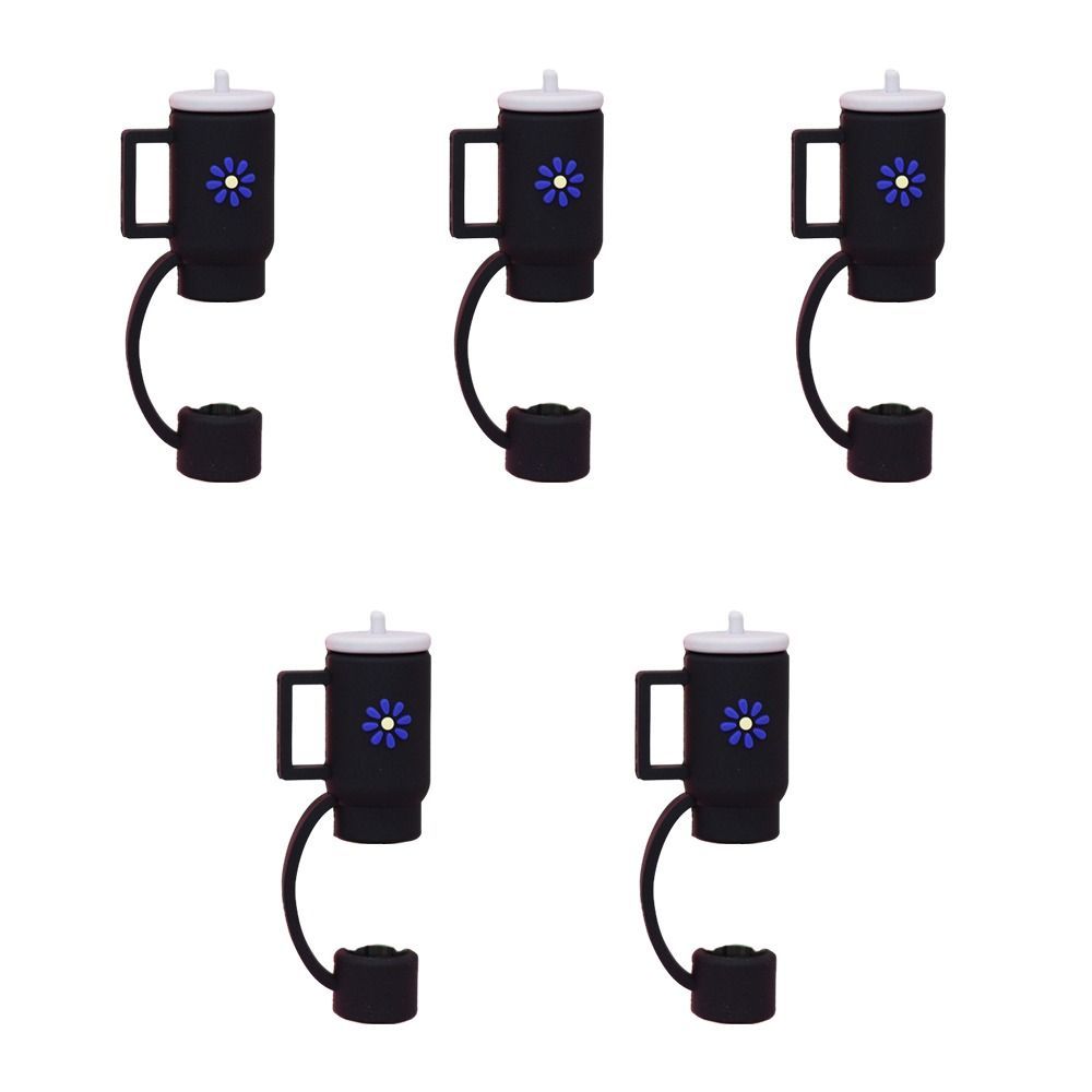 5ks vzduchotěsných silikonových záslepek na brčka, odolných proti stříkající vodě, pro Stanley's/příslušenství k hrnkům/bar