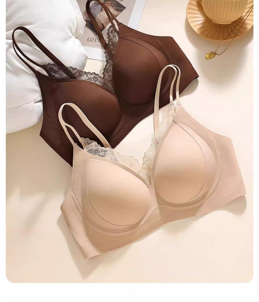 Seamless Lace Push-Up Bra for Small Busts - New 2026 Style, No Underwire, Side Support, Anti-Sagging
