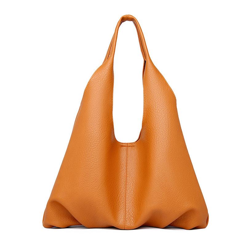 Sac fourre-tout portable mode pour les trajets quotidiens, style rétro européen et américain pour femmes, sac niche haut de gamme à bandoulière unique, sac d'aisselle texturé