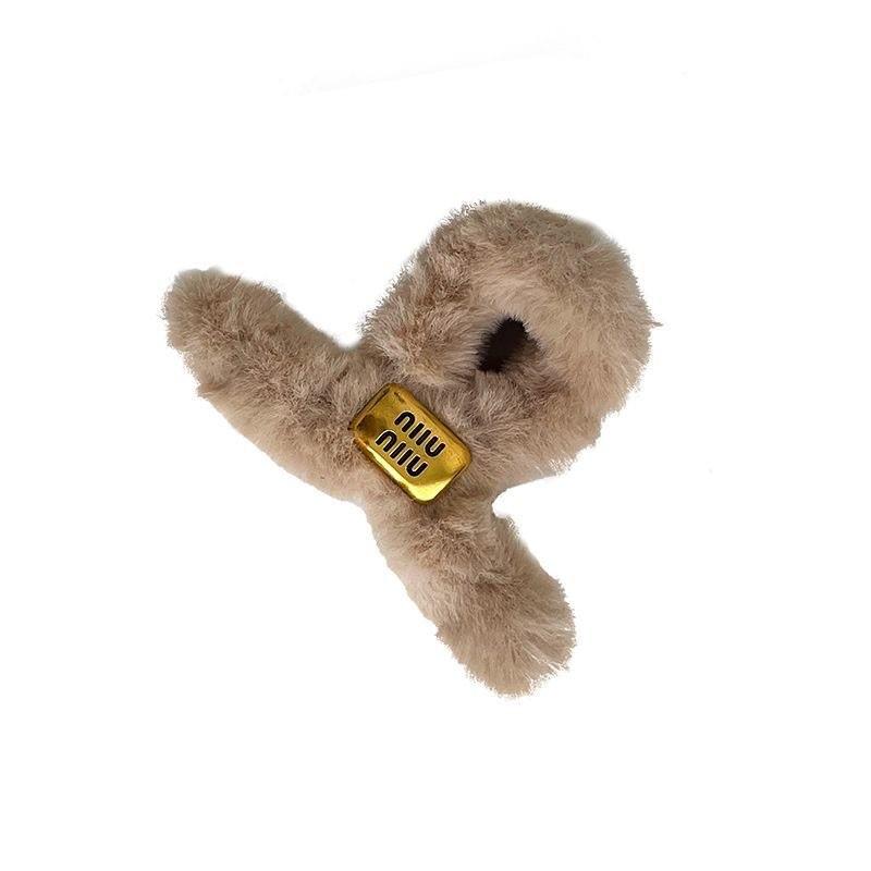 Adorable Cartoon Bear Plush Hairpin - Perfect for Side Bangs & All-Match Styling