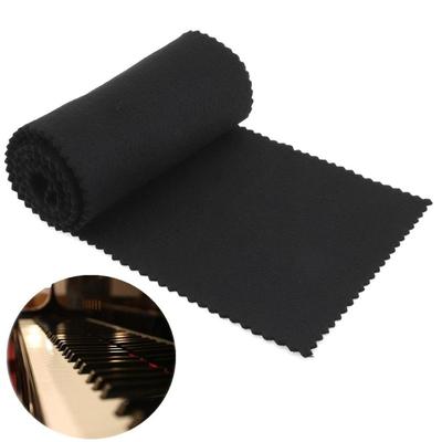 1 Pcs 119 X 14cm Nylon Cotton Black Soft Piano Keys Cover Keyboard Dust Covers for Any 88 Keys Piano or Keyboard