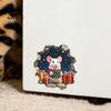 Seasonal Nursery Wall Decorations Mouse Hole Sticker, Christmas Decal, Self Adhesive Holiday Home Atmosphere Cute Mice Sticker for Living Room Bedroom