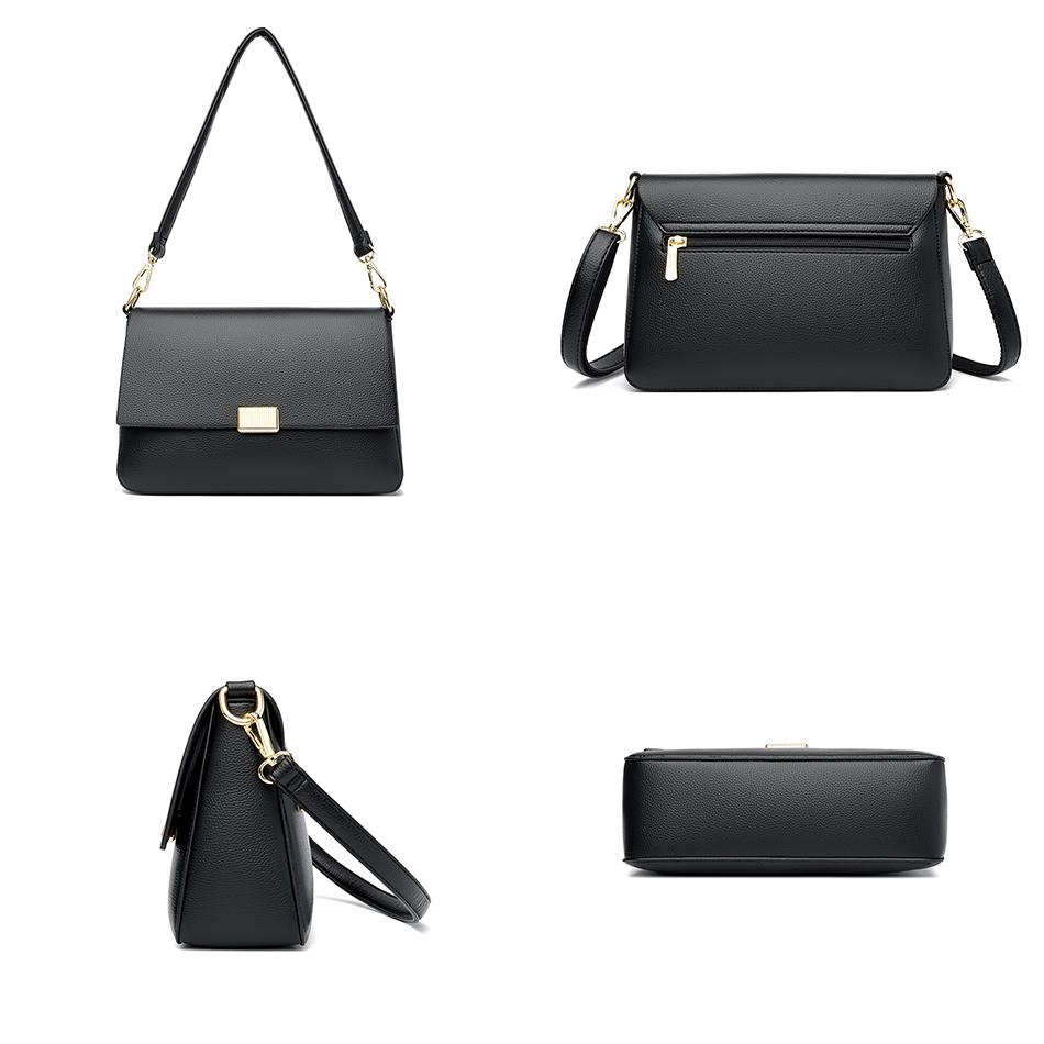 Poșete de înaltă calitate, de culoare solidă, genți de umăr, genți de umăr de lux, din piele pu, pentru femei, genți de mână de designer de modă pentru femei