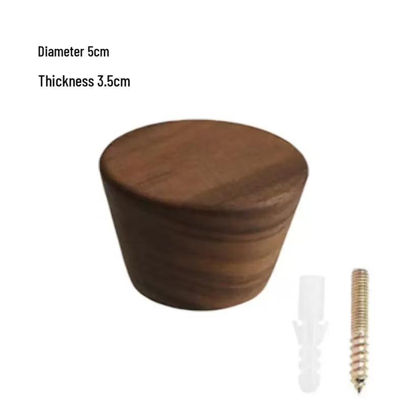 Walnut Solid Wood Coat & Hat Hook: Original Finish