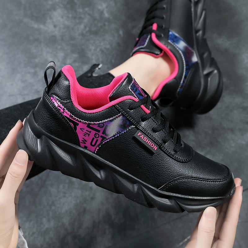 Women Fashion Air Cushion Platform Sneakers Autumn Breathable Lace Up Wedge Sport Shoes Comfort Travel Casual Shoes