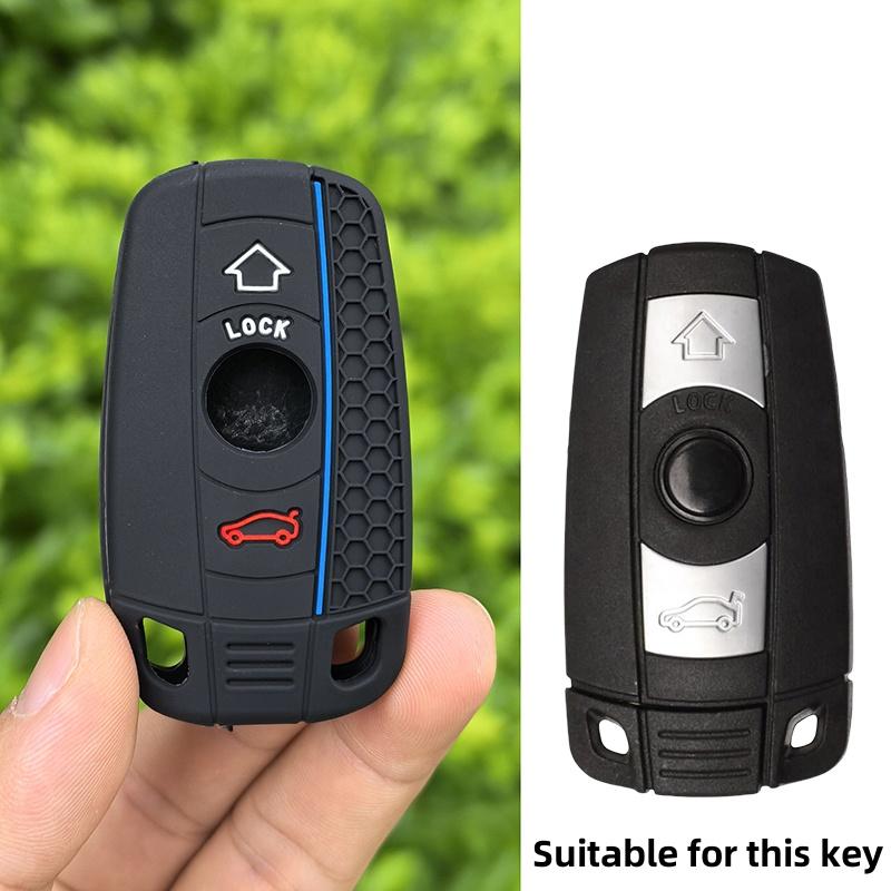 Silikon Für BMW 1 3 5 6 Serie E90 E91 E92 E60 E70 E71 E72 E82 E87 E88 E89 Schlüsselanhänger 3BNT Smart Fernbedienung Schlüsselhülle Auto Styling