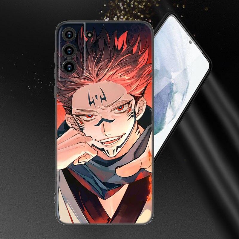 

Чехол для телефона Jujutsu Kaisen с аниме для Samsung Galaxy S20 S21 FE S22 Ultra S10 Lite S10E S9 S8 Plus S7 Edge, мягкий черный чехол из ТПУ Samsung S7