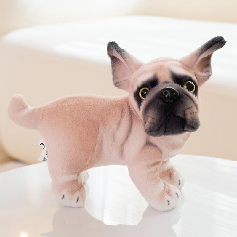 Simulation Dog Plush Toy Creative Realistic Animal Tilt Head Puppy Dolls Stuffed Soft Toys for Children Birthday Gift
