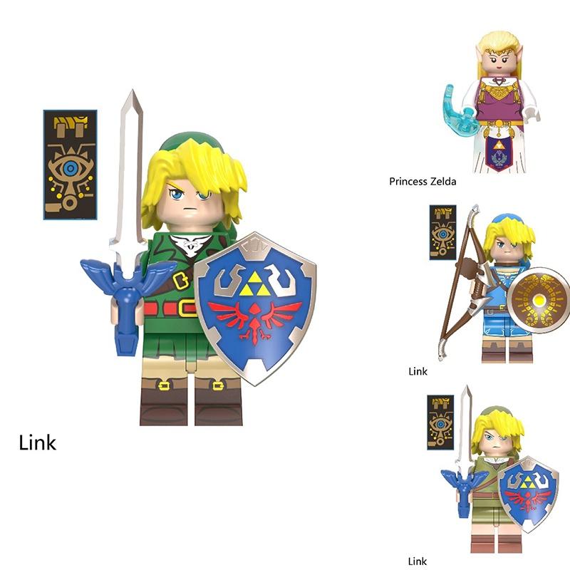 Game The 4pcs Legend Of Zelda Link Princess Zelda Adventure Building Blocks Doll