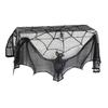 Halloween Decorative Table Cloth Black Lace Spider Holiday Party Backdrop