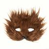 Premium Simulated Fox Party Fox Mask Lifelike Comfortable Faux Fur Cat Mask DIY Accessories Realistic Mask Cosplay Props