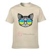 2022 Ukraine Flag Ukrainian Cat 100 Cotton T shirts Men Women Clothing TShirt Hip Hop Tops Tees