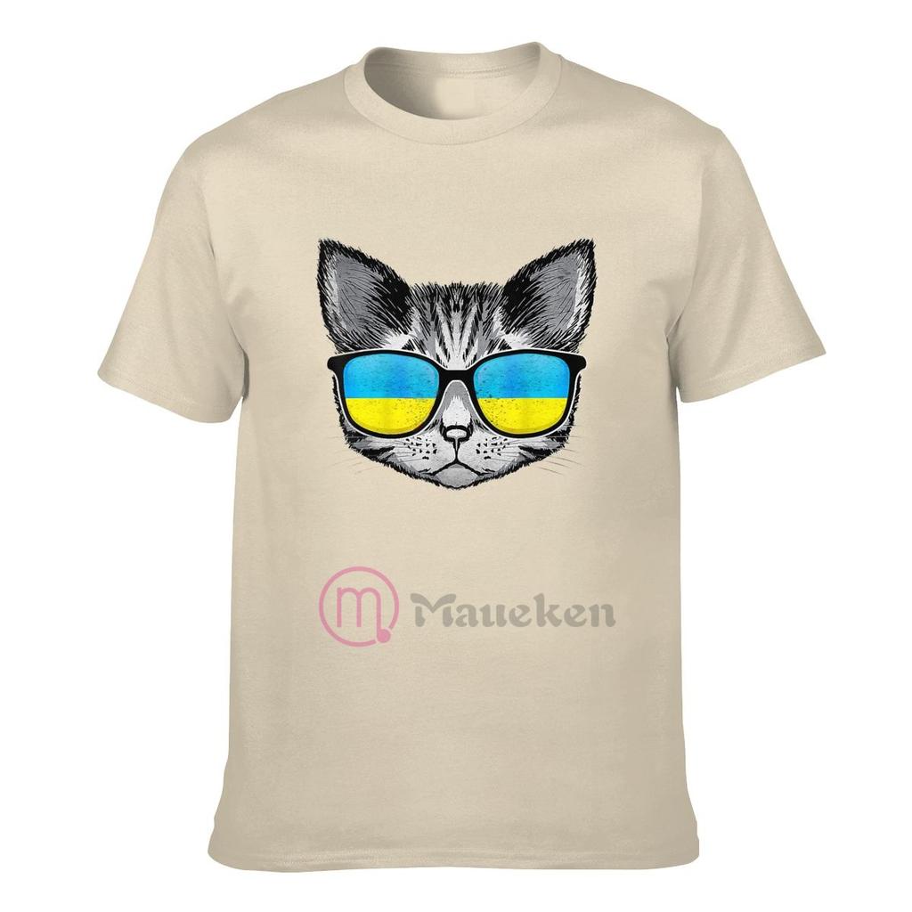 2022 Ukraine Flag Ukrainian Cat 100 Cotton T shirts Men Women Clothing TShirt Hip Hop Tops Tees