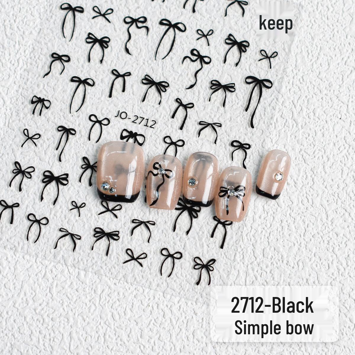 

Балетные ленты, бантики, наклейки для ногтей: Черные, Белые, Розовые самоклеящиеся типсы