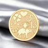 Dawapara Good Luck Symbols Brooch Elephant Clover Hoeseshoes Evil Eye Religious Spiritual Amulet Stainless Steel Lapel Pins