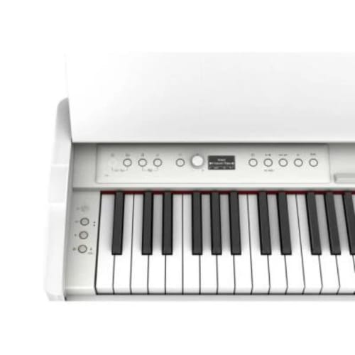 ROLAND F-701 Digital Piano (88-Key, Adjustable Height, White, White) with Standard Warranty and Soundproofing Mat. Assembly and Installation Included.