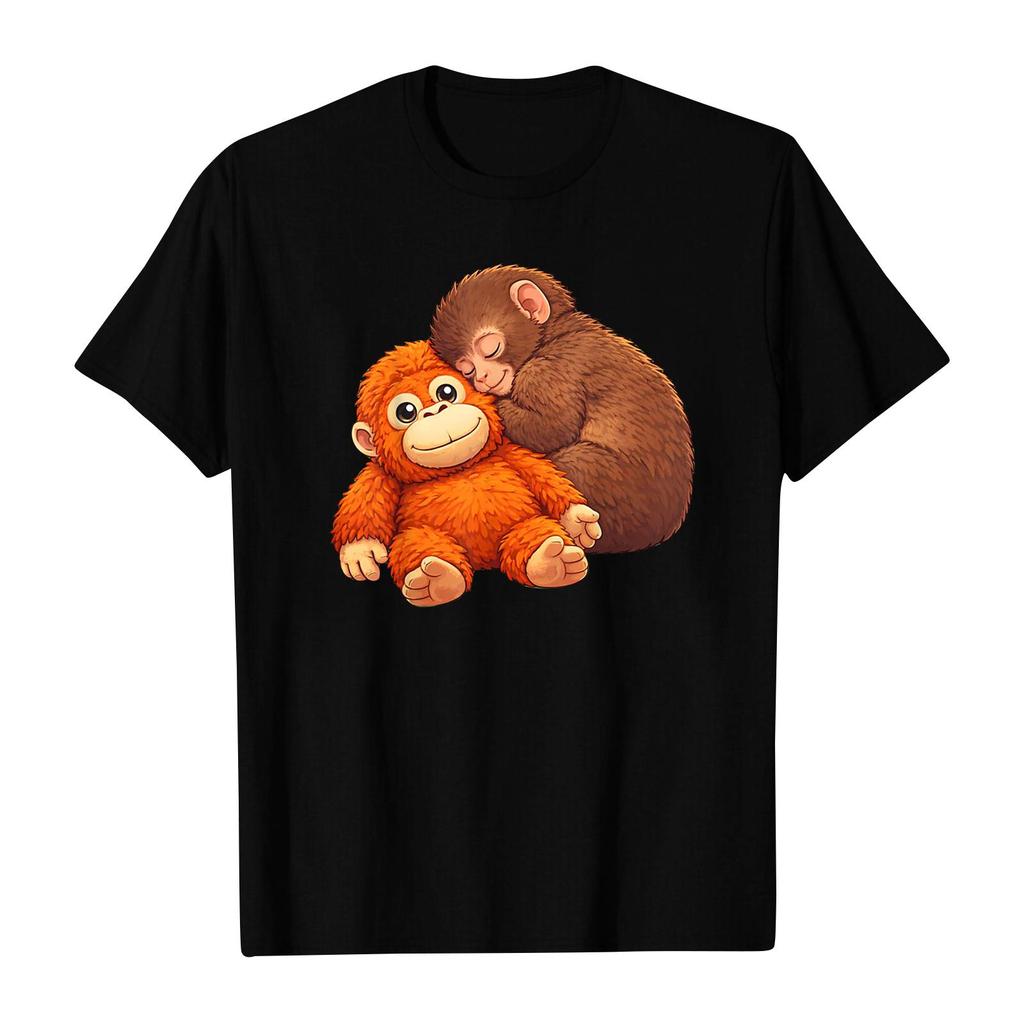 Women's And Men's Fashionable Round Neck Casual Print Short Sleeved T-shirt Top