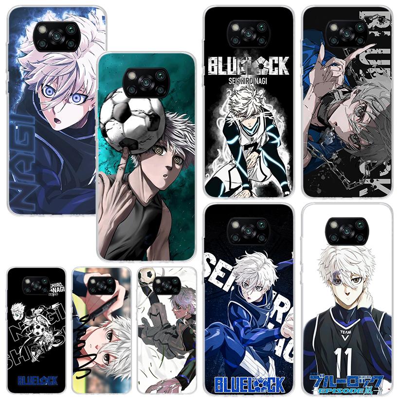 Blue Lock Nagi Seishiro Phone Case For Xiaomi Poco X7 X6 X5 M7 M8 Pro F7 Ultra Redmi 15C 15 13C 13 12C 12 10 10C 10A Art Fundas