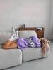 Dopamine Retro-Style Loose Fit Cotton T-Shirt with American and European Print