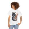 Grim Reaper Gothic Horror Time Ruins Broken Clock Unisex Heavy Cotton Tee