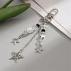 Lovely Strawberry Bowknot Phone Strap Charm Pendant with Star Accents Sturdy Handbag Adornment Craft Supplies for Girls