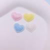 10Pcs/Set Bling Heart Applique Padded Patches For Diy Headwear Hair Clips Decor Clothes Hat Crafts Sewing Supplies