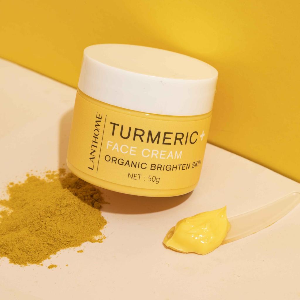 LANTHOME Turmeric Brightening Cream – Anti-Aging & Firming Moisturizer less