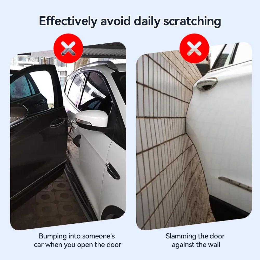 2/4Pcs 40cm Car Wheel Eyebrow Rearview Mirror Rubber Protector Door Edge Scratch Sticker Bumper Protection Guard Trim Strips