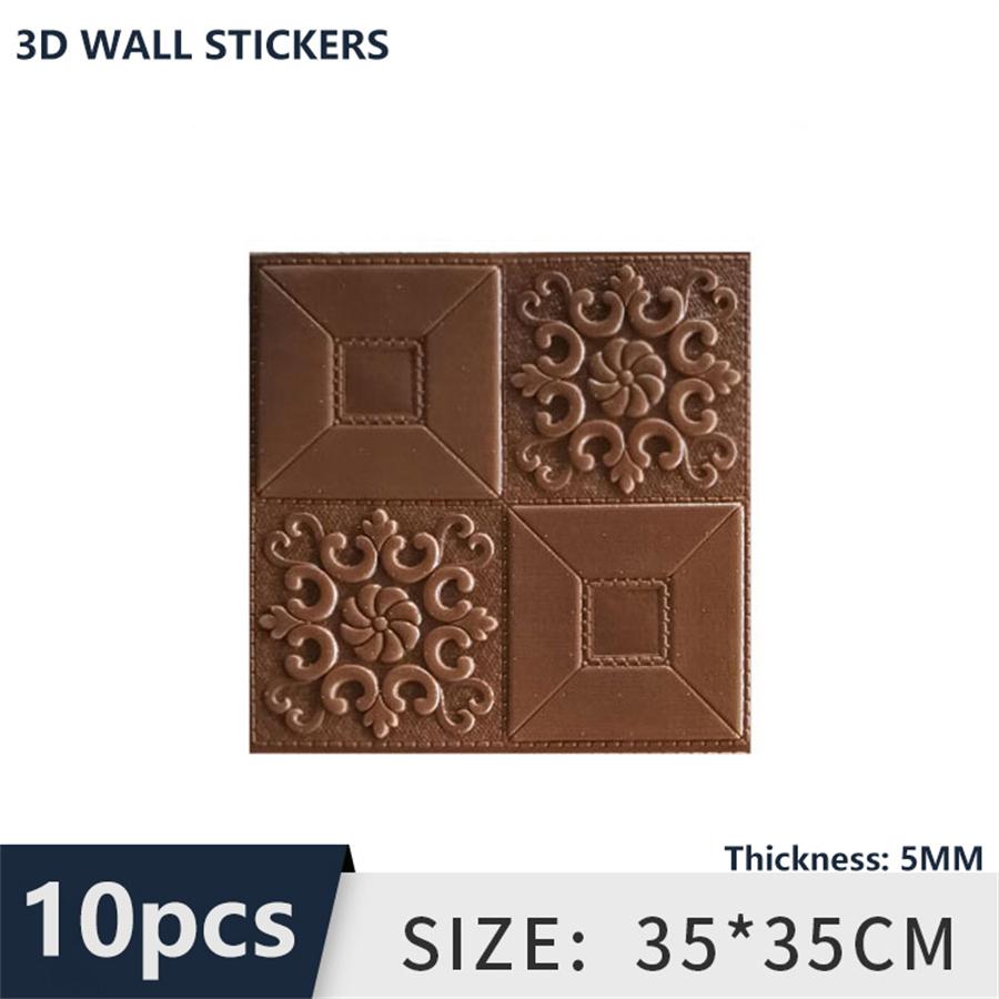 10Pcs 35cmx35cm Self-adhesive simulation brick 5MM wall sticker home decor Ceiling Panel Roof3D wallpaper TV background decor