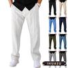 IHUASU Men's Fashion Casual Solid Color Print Pants & Capris Elegant
