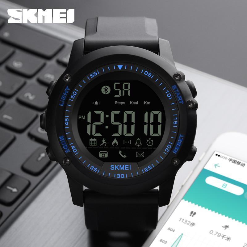 Fashion Smart Watch SKMEI Fashion Men Watches Remote Camera Calorie Bluetooth Digital Watch Clock