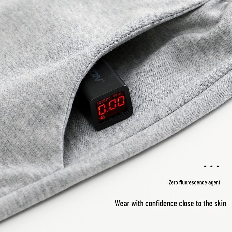 Damen High Waist Graue Baumwoll-Pyjamahose - Übergröße, Leichtgewicht, Gerades Bein, Vielseitig für Zuhause oder Outdoor