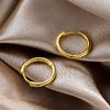 4pcs/lot 14K 18K Gold Plated Round Simple Classic Open Earing Hook Pendant Decorate Loop For Jewelry Making Crafts Accessories